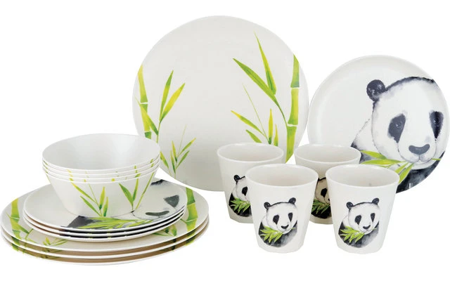 Gimex Nature Line Bamboe Melamine Servies Set 16 St. 3 Gimex Nature Line Bamboe Melamine Servies Set 16 St.