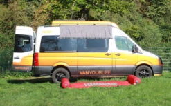 Gebogen Canvas Tarp Universal Adapter XL Voor Paneelwagen / Camper