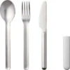 Mepal Bloom Roestvrijstalen Bestekset Incl. Plastic Deksel 3 St Kiezel Wit -Berger 349265 2655185