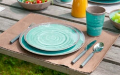 Bo-Camp Melamine Mokenset 4 St. Grijs/bruin