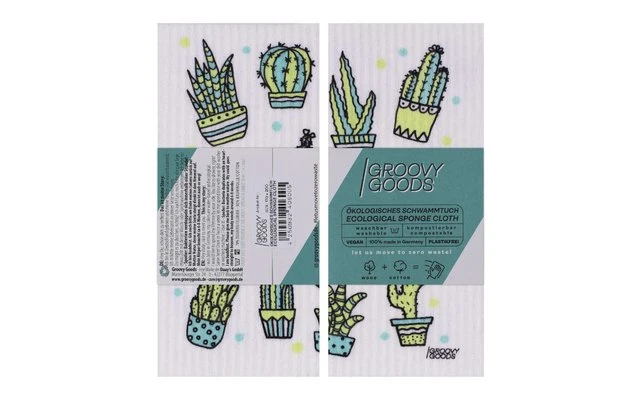 GroovyGoods Ecologische Spons Doek 20 X 17 Cm Avocado 8 GroovyGoods Ecologische Spons Doek 20 X 17 Cm Avocado - Afbeelding 6