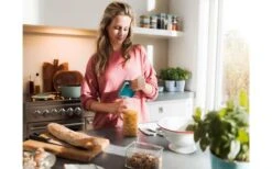 Mepal Omnia Rechthoekige Voorraadpot 700 Ml Zwart -Berger 502577 3435339