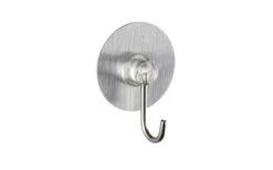 Wenko Static-Loc Nikkelhaak Muurhaak Transparant Set Van 4