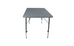 Bo-Camp Opvouwbare Tafel In Hoogte Verstelbaar 100 X 70 X 70 Cm -Berger 516923 3445149