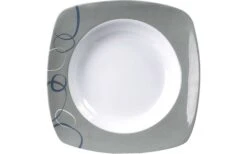 Brunner Cascade Soepbord 23 X 23 Cm Grijs/wit