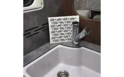 Pufz Zweedse Theedoek Caravan Retro Grijs -Berger 552865 3623236 1