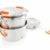 GSI Roestvrij Base Camper Medium Kookset 6 Stuks 2 Potten 2 / 3 Liter Koekenpan 22,8 Cm -Berger 577795 3950283