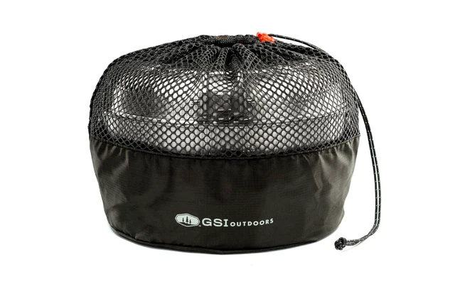 GSI Roestvrij Base Camper Medium Kookset 6 Stuks 2 Potten 2 / 3 Liter Koekenpan 22,8 Cm 6 GSI Roestvrij Base Camper Medium Kookset 6 Stuks 2 Potten 2 / 3 Liter Koekenpan 22,8 Cm - Afbeelding 4
