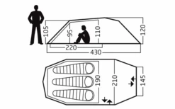 Nordisk Oppland 3 PU Trekkingtent Voor 3 Personen Donker Olijf -Berger 589723 4290999