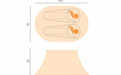 Regatta Malawi 2 Persoons Pop Up Festival Tent Rood