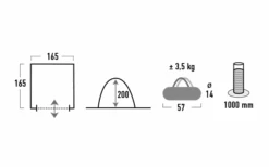 High Peak Multifunctionele Tent Lido -Berger 615331 4452195