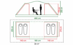 Coleman Spruce Falls 4 Tunnel Tent -Berger 629239 4441127