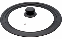 Elo Multifunctionele Dekselset 3 Stuks Transparant Zwart 16 / 18 / 20 Cm