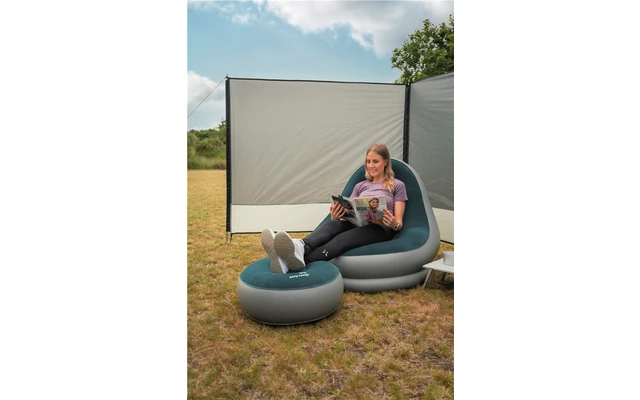 Easy Camp Comfy Lounge Set 2 Stuks Campingstoel Met Voetsteun Opblaasbaar 5 Easy Camp Comfy Lounge Set 2 Stuks Campingstoel Met Voetsteun Opblaasbaar - Afbeelding 3