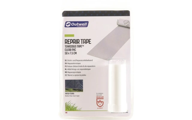 Outwell Luchtslang Reparatietape 7,6 X 50 Cm Transparant 3 Outwell Luchtslang Reparatietape 7,6 X 50 Cm Transparant