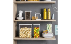 Rotho Loft Premium Rechthoekige Voorraadpot 2,1 Liter Maretak Groen