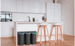 Rotho Twist Afvalbak Met Zwenk- En Klapdeksel 10 Liter Horizon Blauw 15 Rotho Twist Afvalbak Met Zwenk- En Klapdeksel 10 Liter Horizon Blauw -Berger 688593 4830146 1