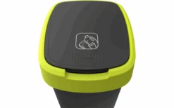 Rotho Twist Afvalbak Met Draaibaar En Scharnierend Deksel 25 Liter Donker Zilver