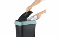 Rotho Twist Afvalbak Met Zwenk- En Klapdeksel 10 Liter Horizon Blauw 13 Rotho Twist Afvalbak Met Zwenk- En Klapdeksel 10 Liter Horizon Blauw -Berger 689406 4830116 1