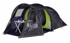 High Peak Paxos 4 Family Tunnel Tent Voor 4 Personen Grijs/groen