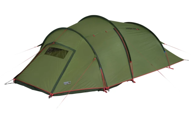 High Peak Falcon 3 LW Lichtgewicht 3-persoons Tunneltent Aluminium Stokken Olijf/rood 5 High Peak Falcon 3 LW Lichtgewicht 3-persoons Tunneltent Aluminium Stokken Olijf/rood - Afbeelding 3