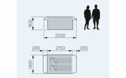 Dometic Pico FTC 2X2 TC Opblaasbare Kampeertent Voor Twee Personen