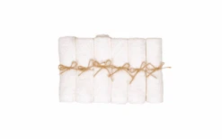 Pandoo Bamboe Viscose Washandje 6 Stuks 25 X 25 Cm