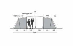 Easy Camp Huntsville Twin 800 Tunneltent Voor 8 Personen -Berger 782501 5172614