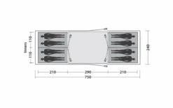 Easy Camp Huntsville Twin 800 Tunneltent Voor 8 Personen -Berger 782504 5172620